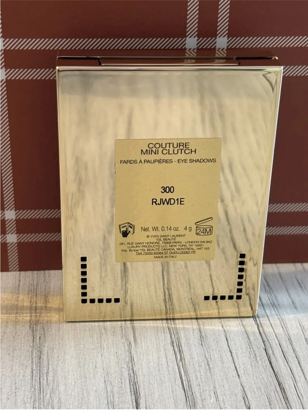 Yves Saint Laurent Gold Couture Mini Clutch